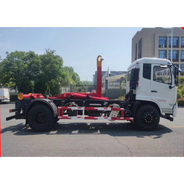 Multi-purpose hook arm garbage truck